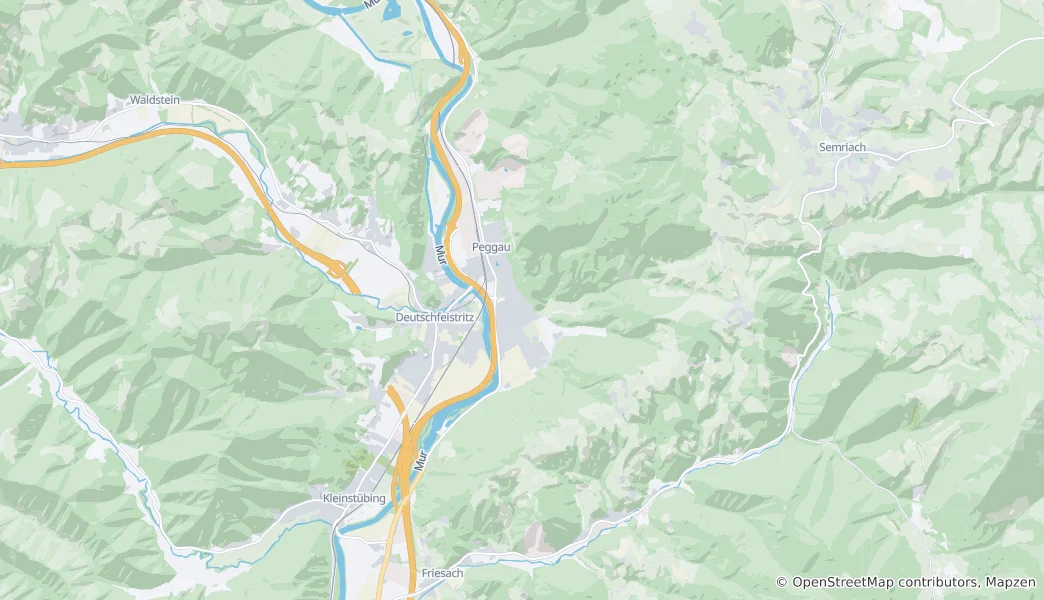 Mappa di Peggau