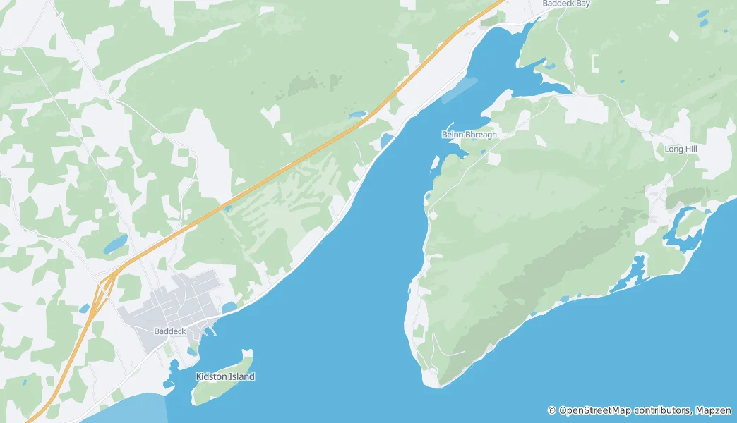 Map of Baddeck Bay