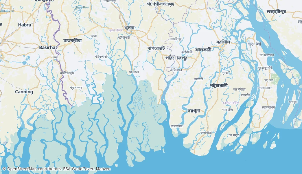 Bagerhat District — Map