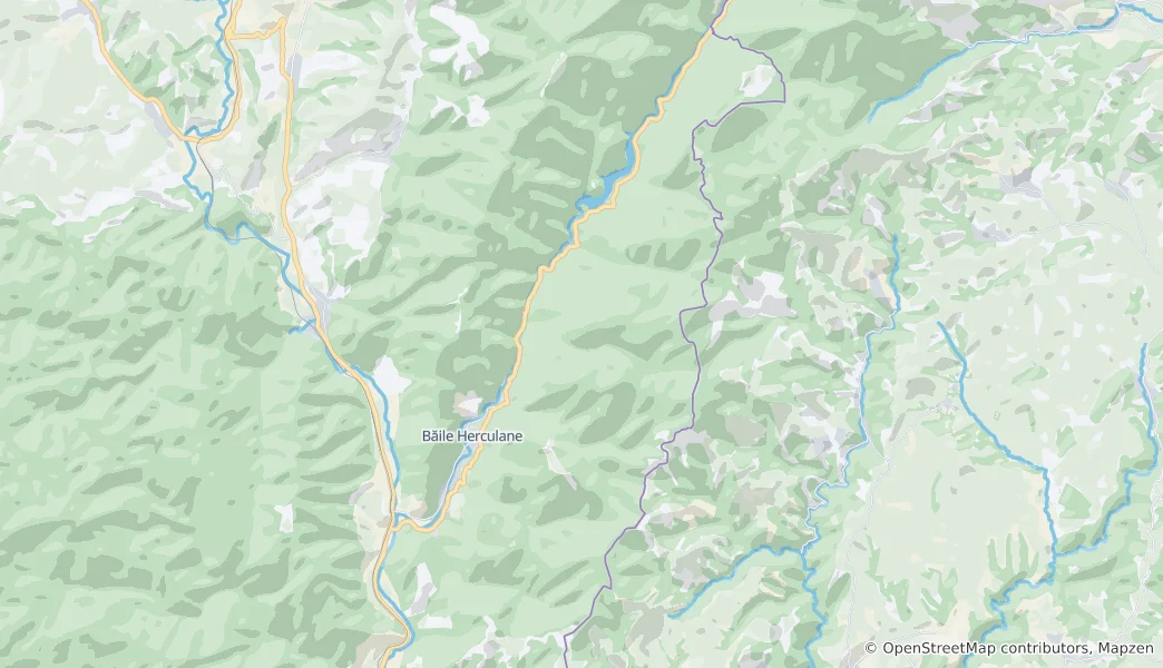 Mappa di Băile Herculane