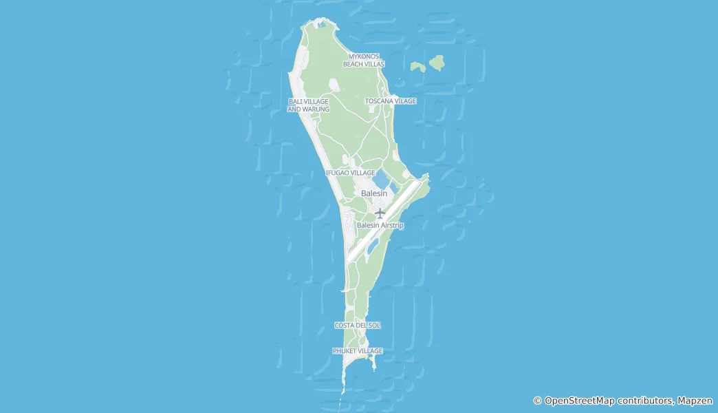 Mapa Balesin Island