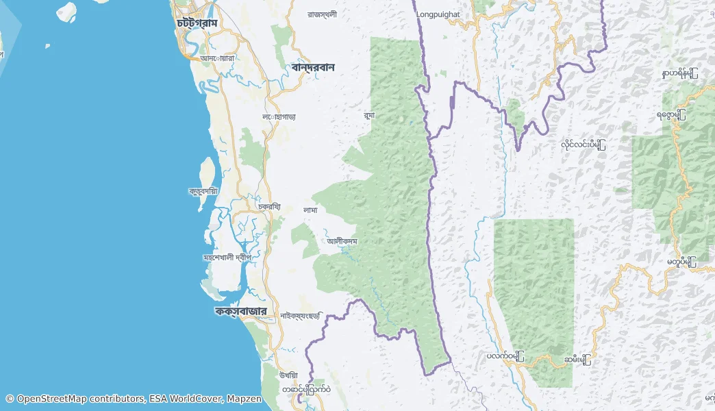 Bandarban District — Map