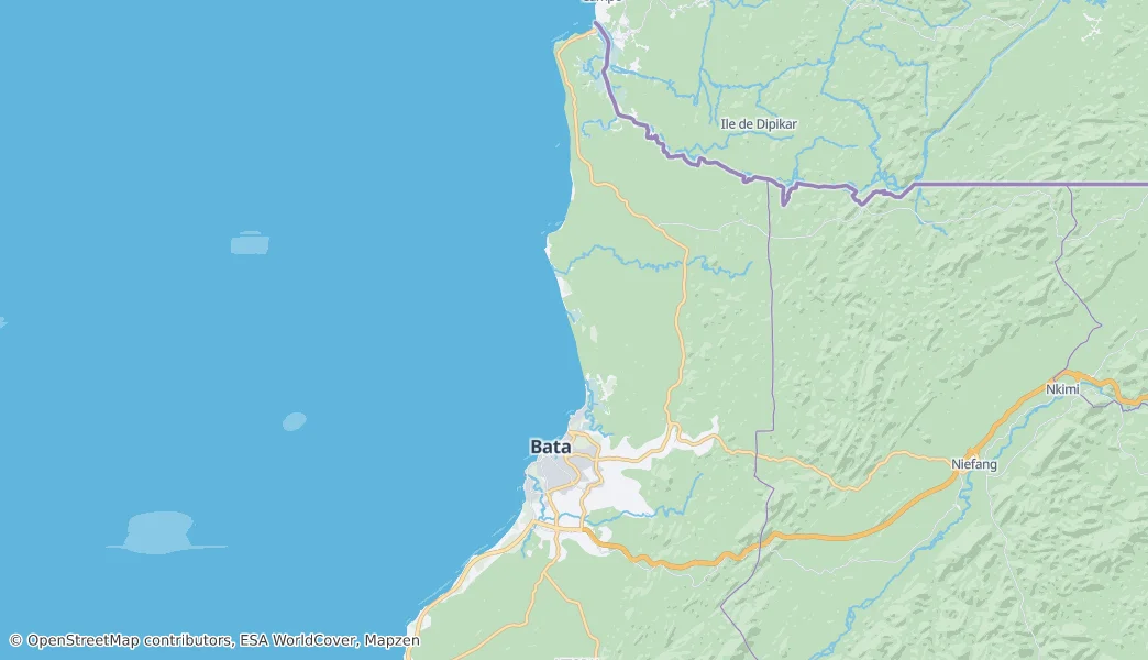 Bata — Map