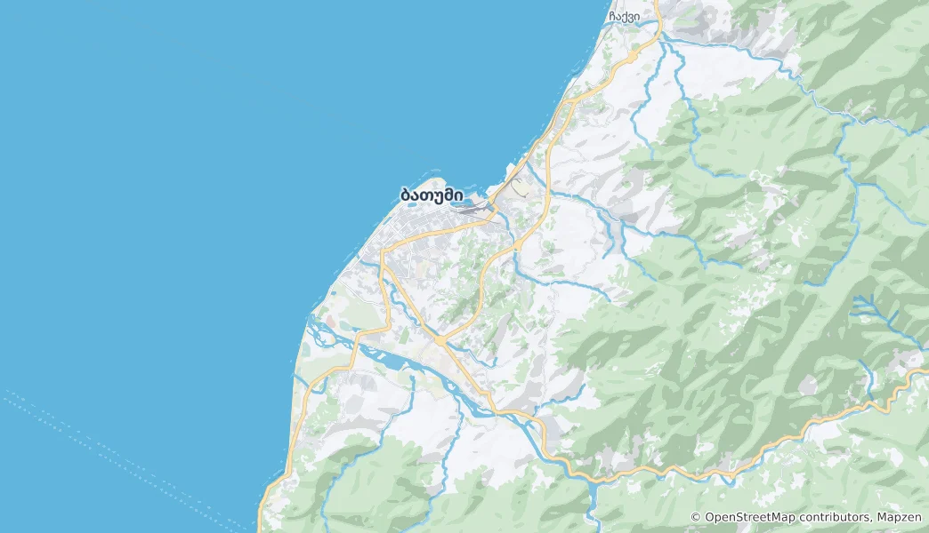 Map of Batumi