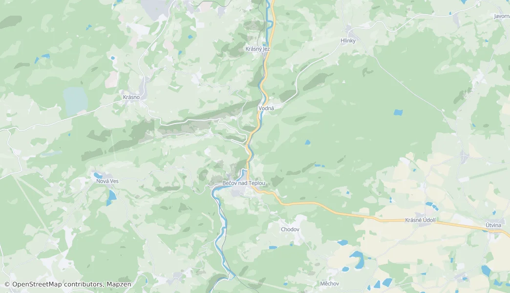 Bečov nad Teplou — Mappa