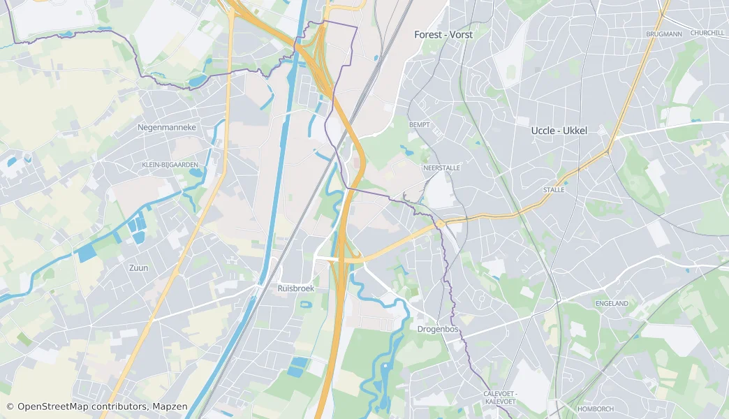 Drogenbos — Map
