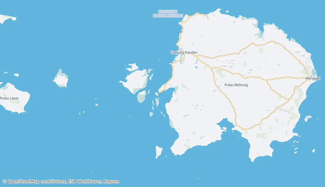 Belitung — Mapa