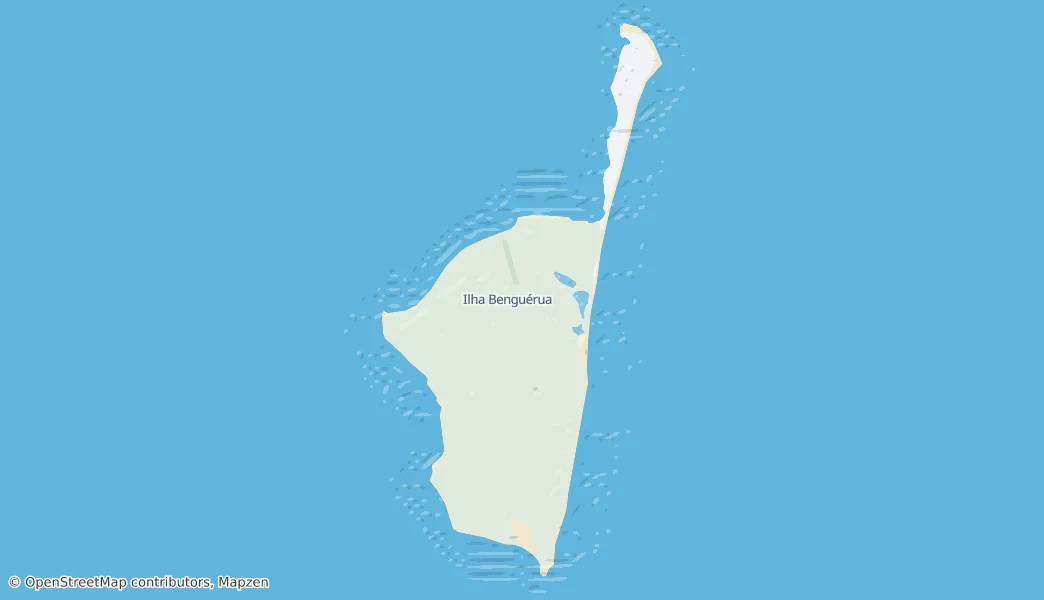 Benguerra Island — Map