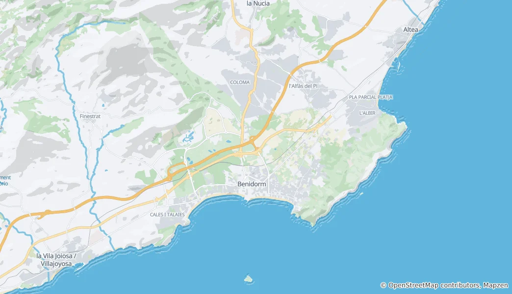 Mapa Benidorm