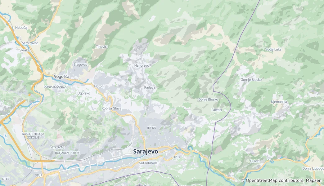 Map of Centar Municipality