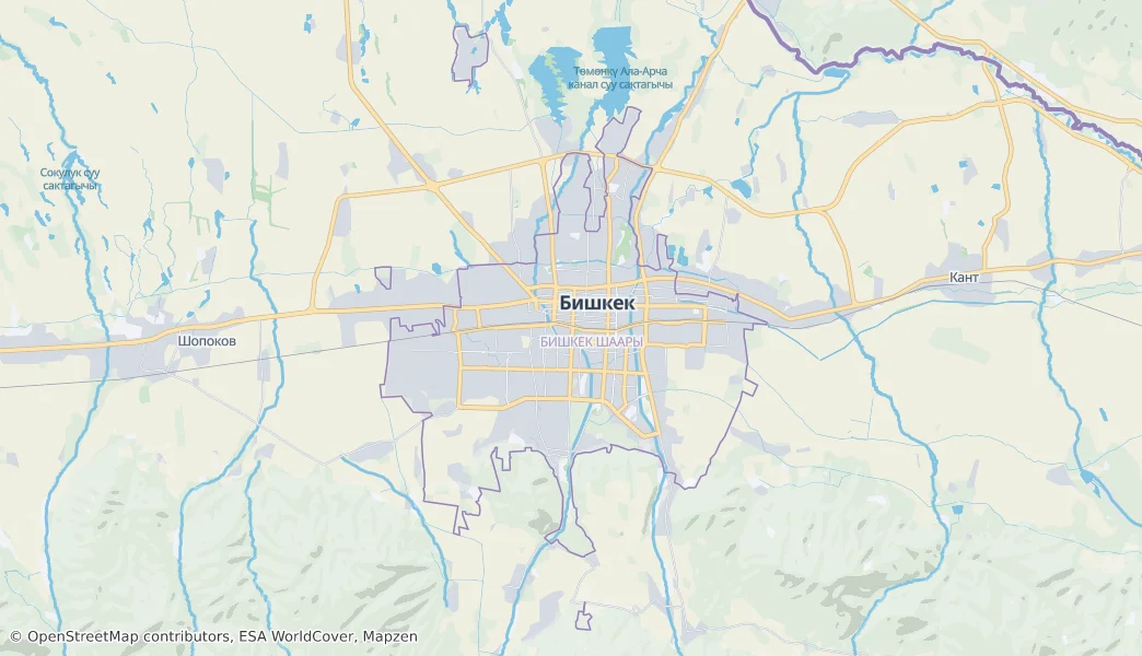 Bishkek City — Map