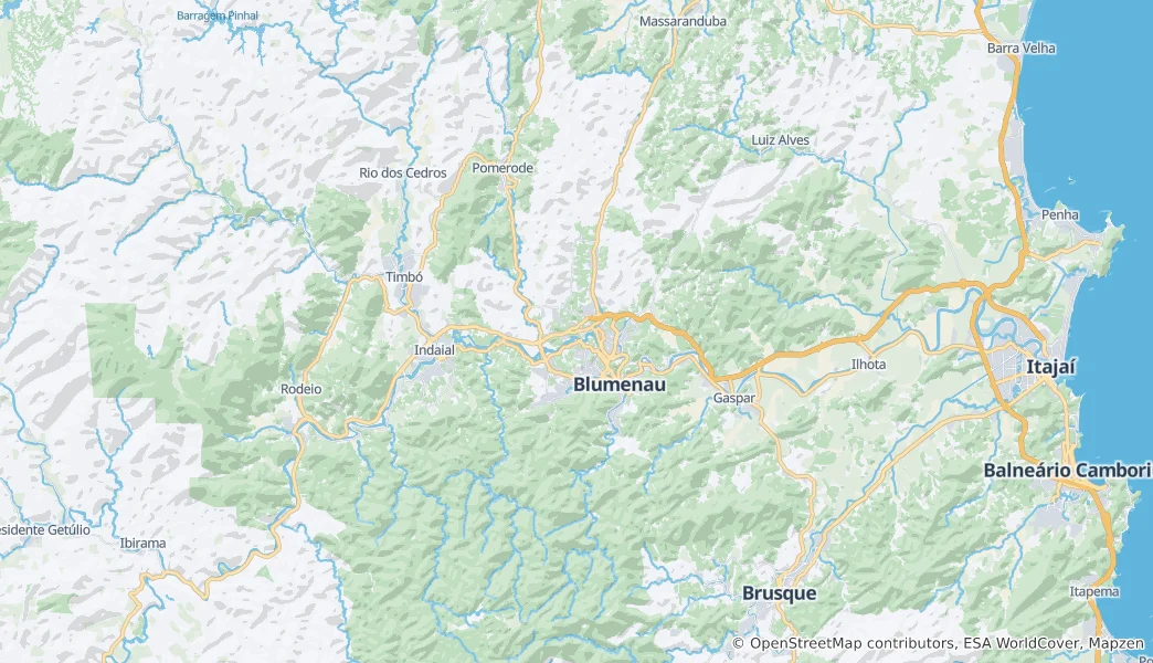 Mapa De Blumenau