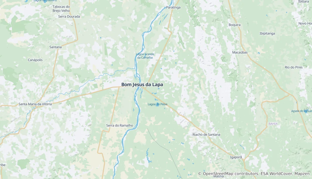 Mapa Bom Jesus da Lapa