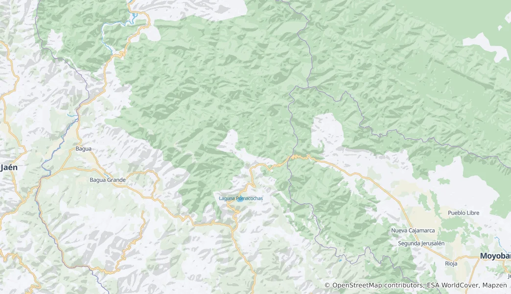 Mappa di provincia di Bongará