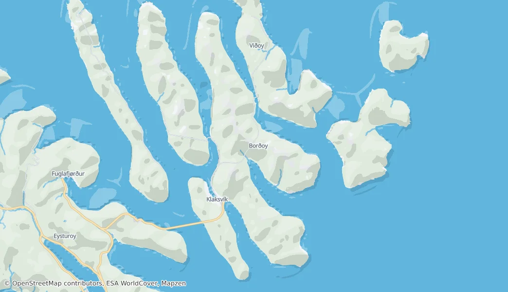 Borðoy — Map