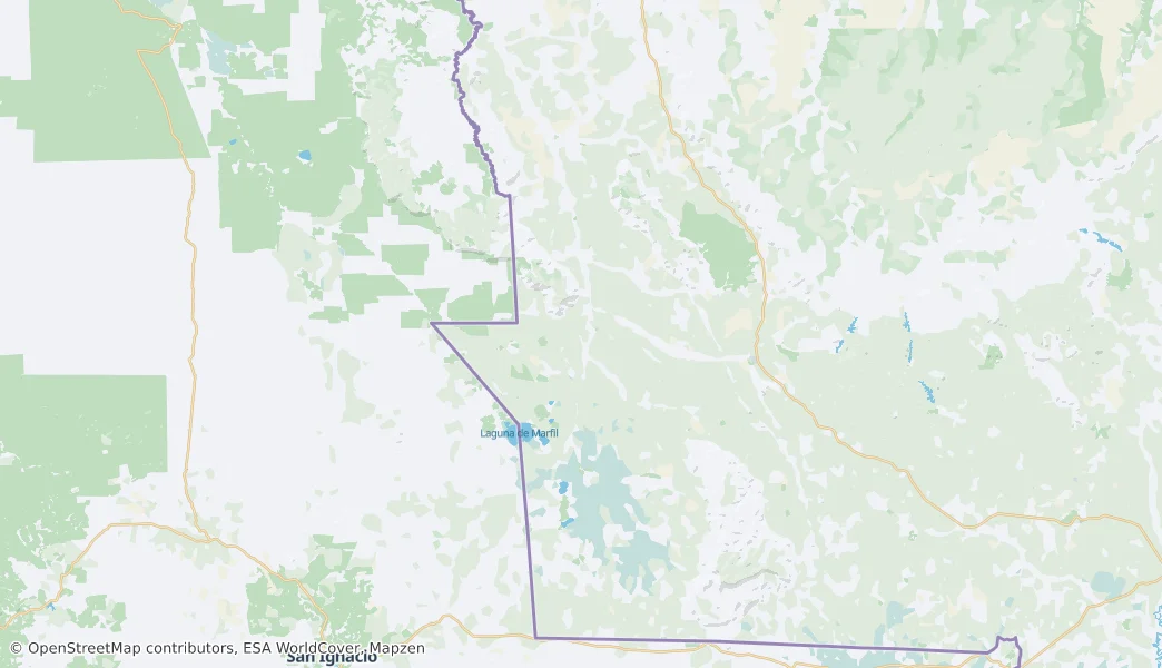 Vila Bela da Santíssima Trindade — mapa