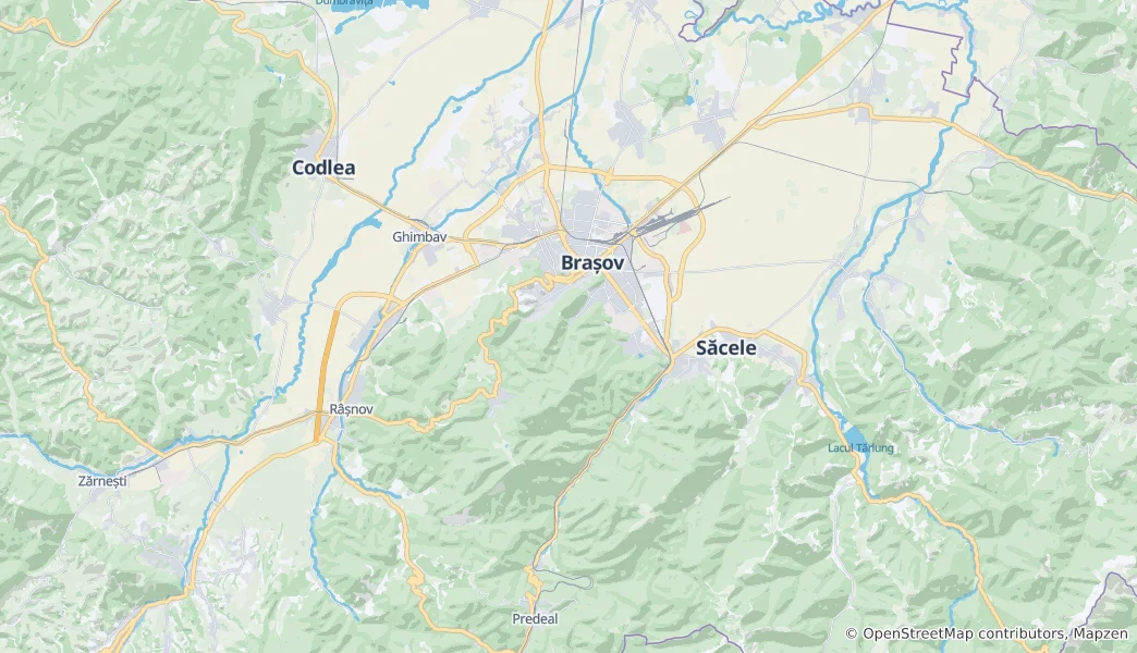 Map of Brasov