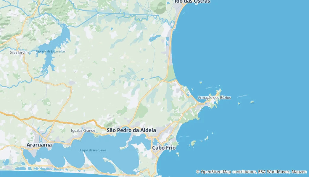 Mapa Cabo Frio