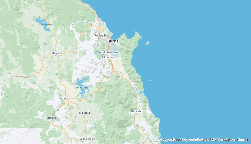 Map of Cairns Region