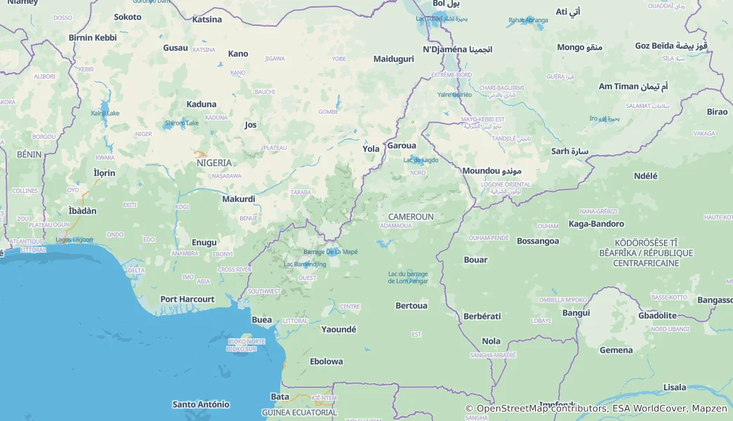 Map of Cameroon