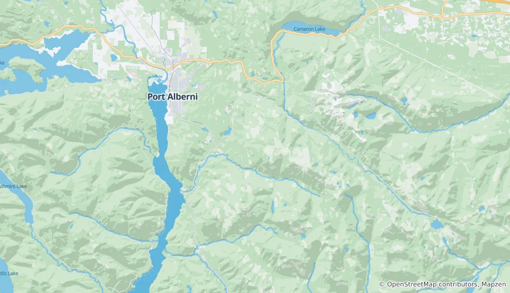 Mappa di Alberni-Clayoquot F