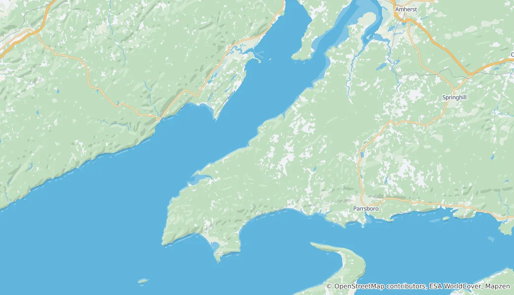 Cumberland, Subd. A 지도