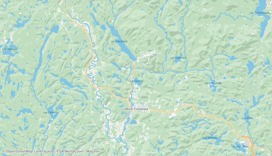 Mapa Mont-Tremblant