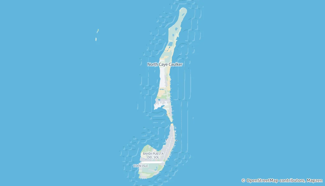 Map of Caye Caulker