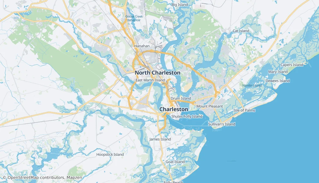 Charleston – Mapa