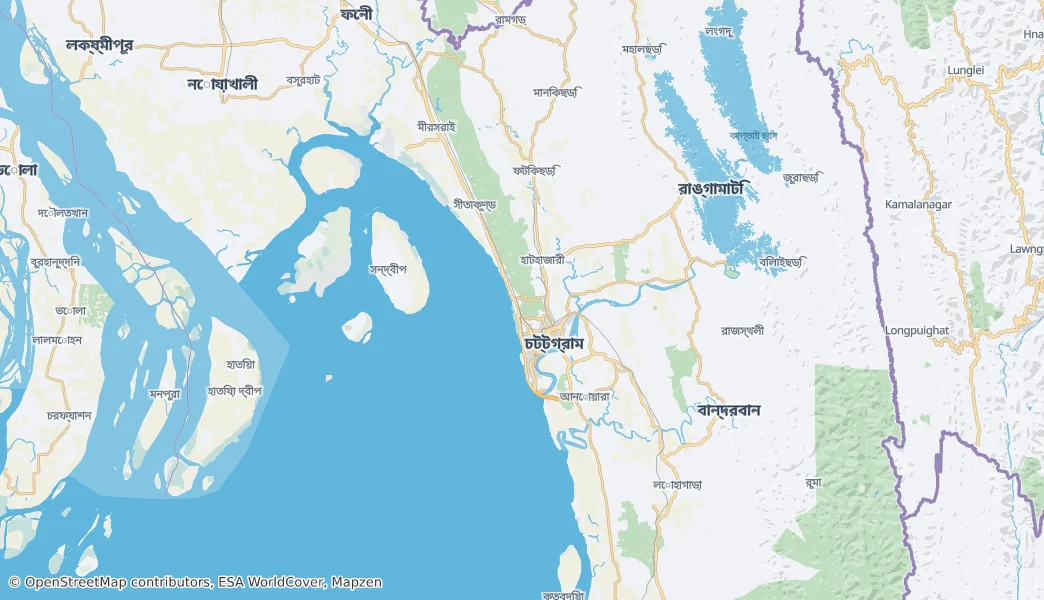 Chattogram District — Map