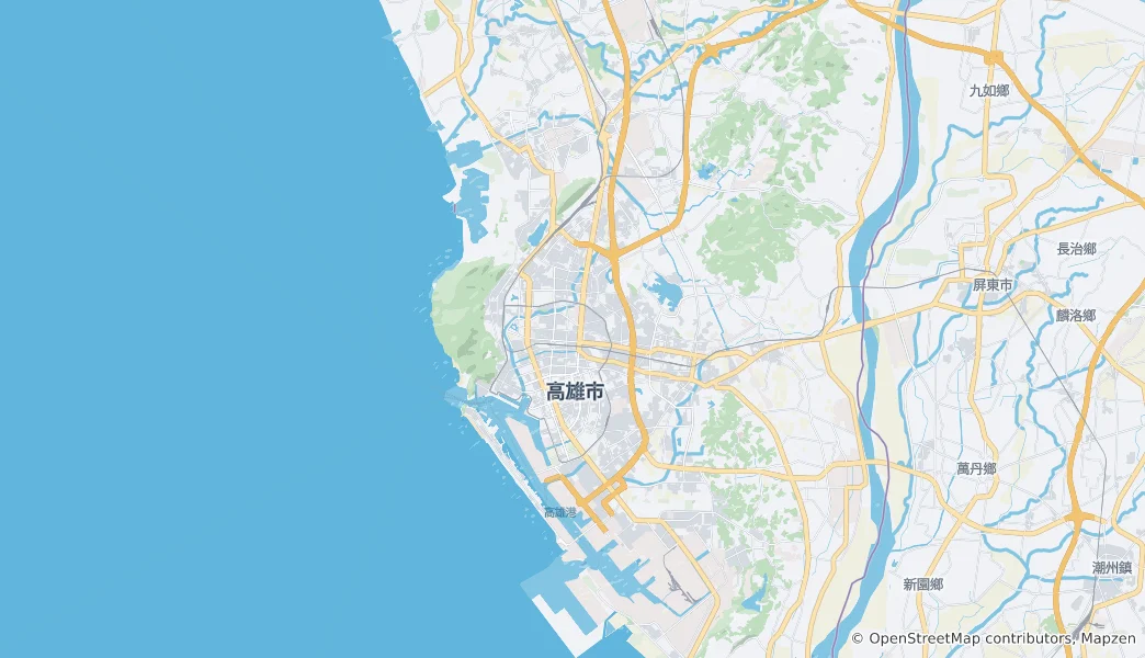 Mapa Gaoxiongshi