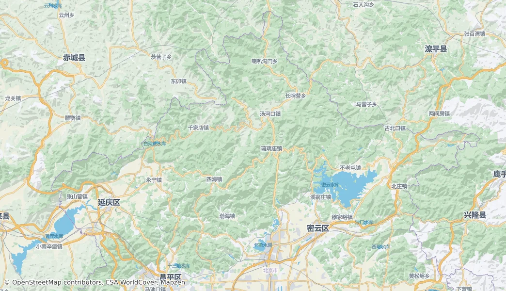 Huairouxian — Map