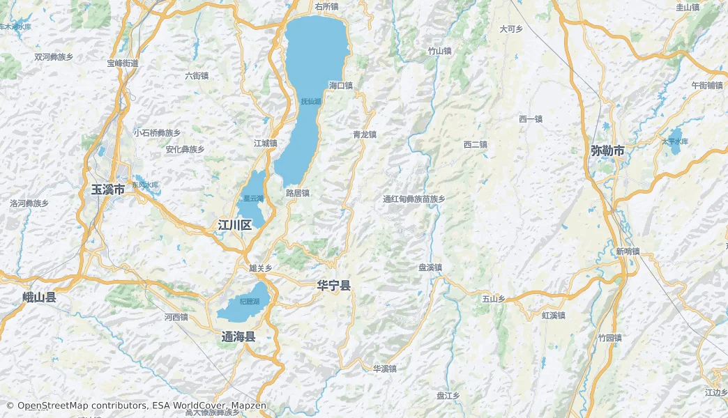 Huaningxian — Map