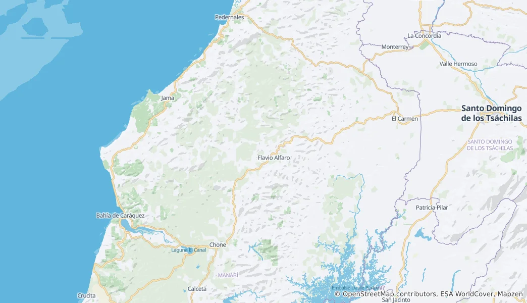 Map of Chone Canton