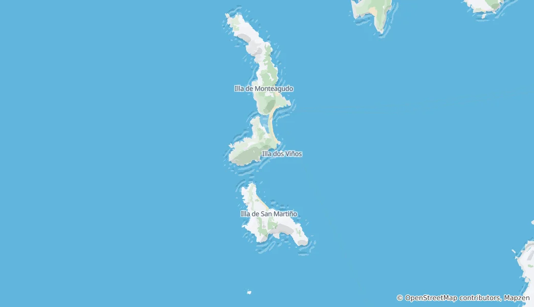 Map of Cies Islands