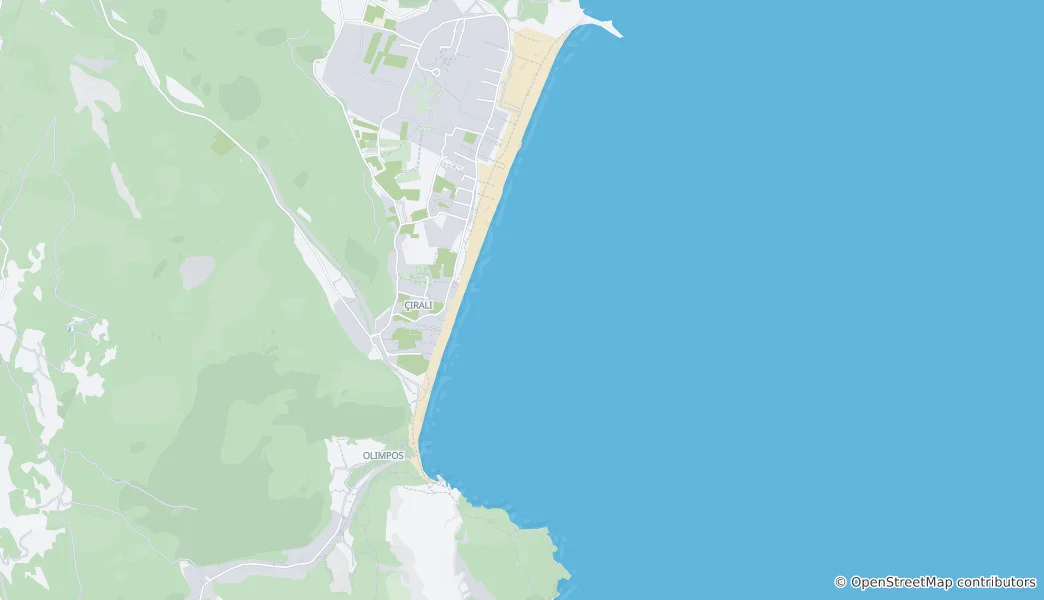 Map of Çıralı