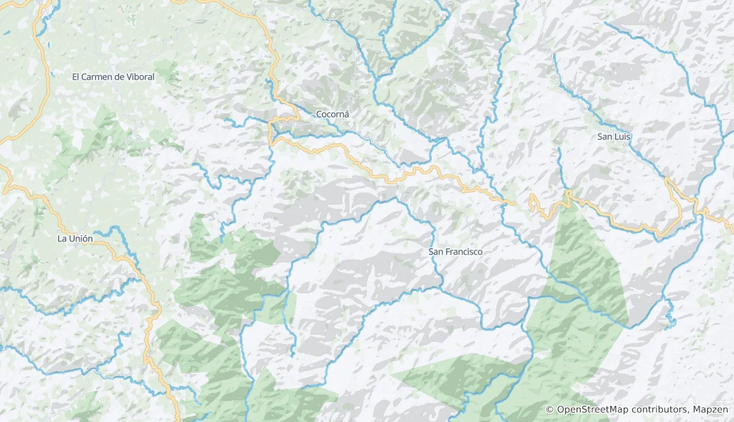 Map of Cocorná