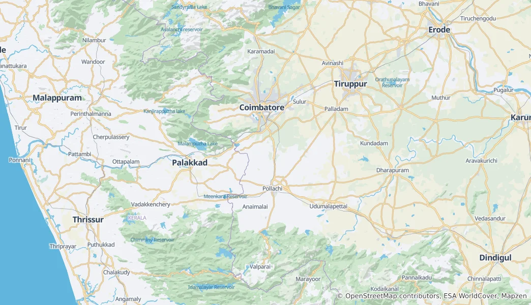 Karte von Coimbatore