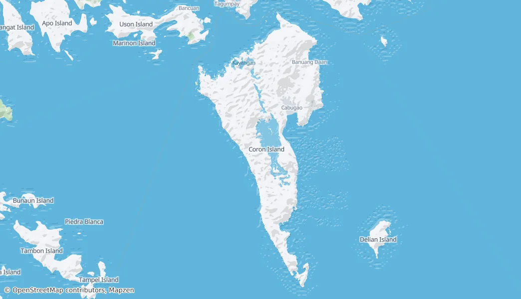Coron Island — Map