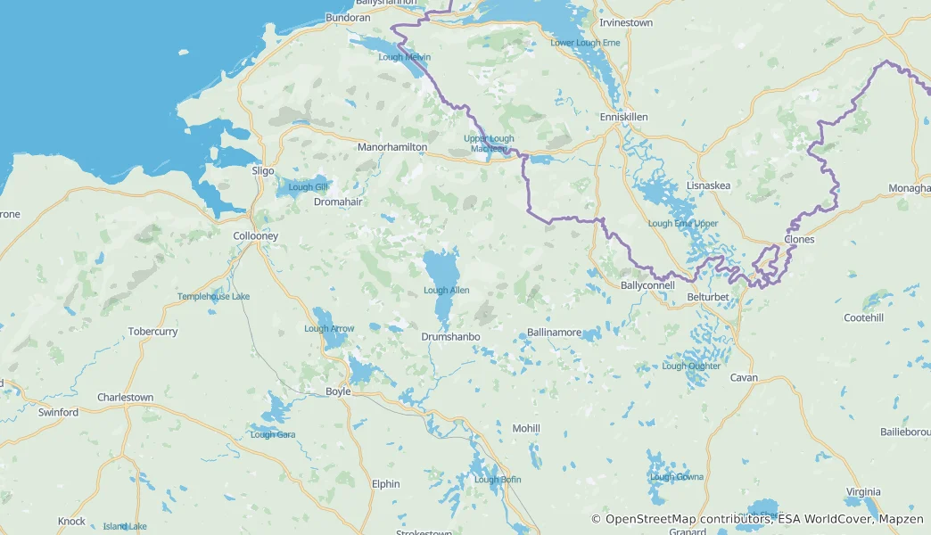 Mapa Leitrim