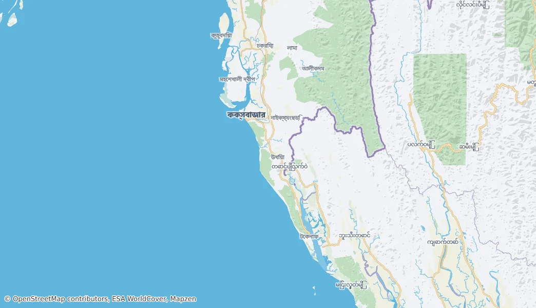 Cox's Bazar District — Map