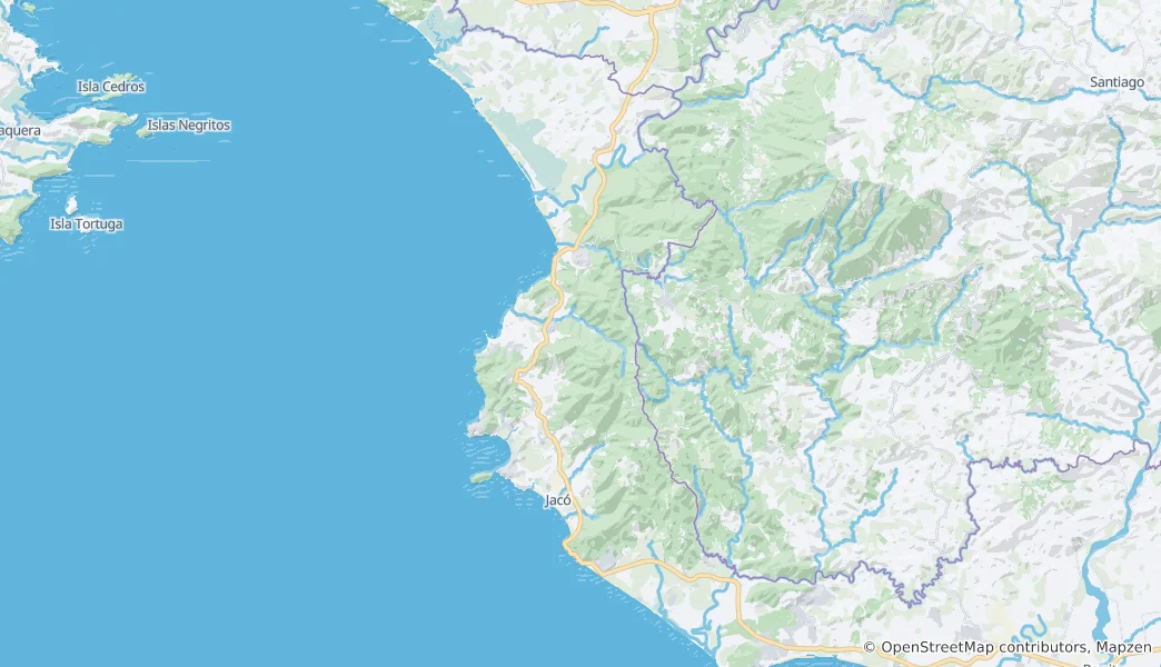 Mapa Garabito Canton