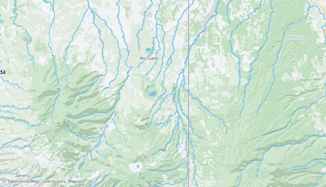 Mappa di Sarapiquí
