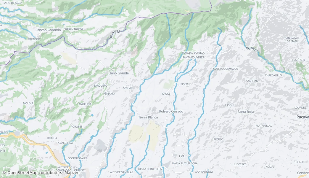 Mapa de Tierra Blanca