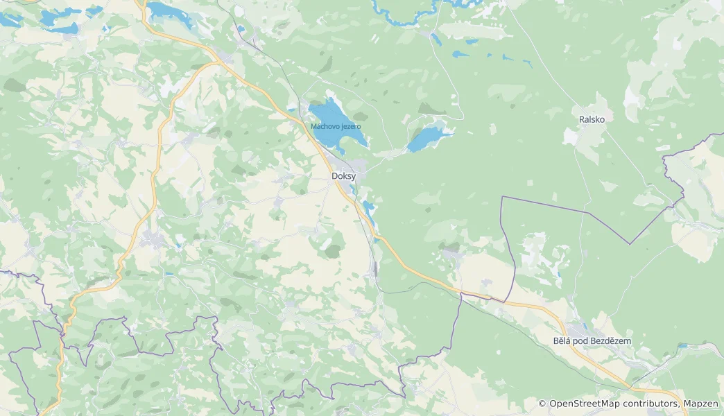 Karte von Doksy