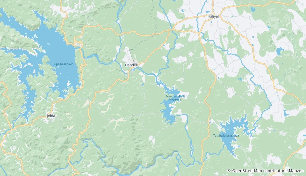 Map of Dandeli