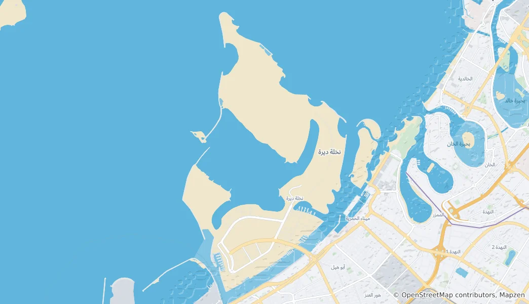 Mapa Deira Island