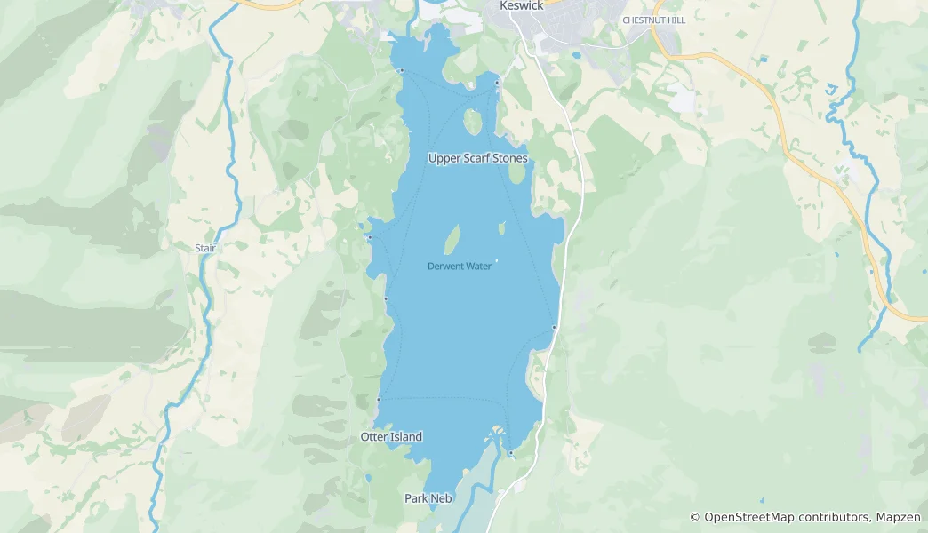 Térkép: Derwentwater