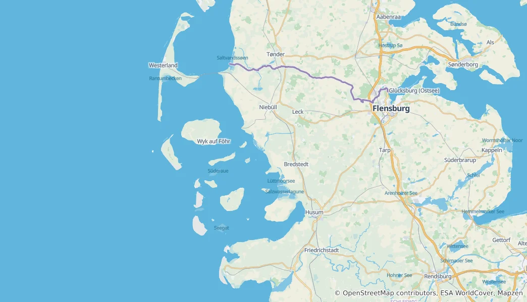 Mappa di circondario della Frisia Settentrionale