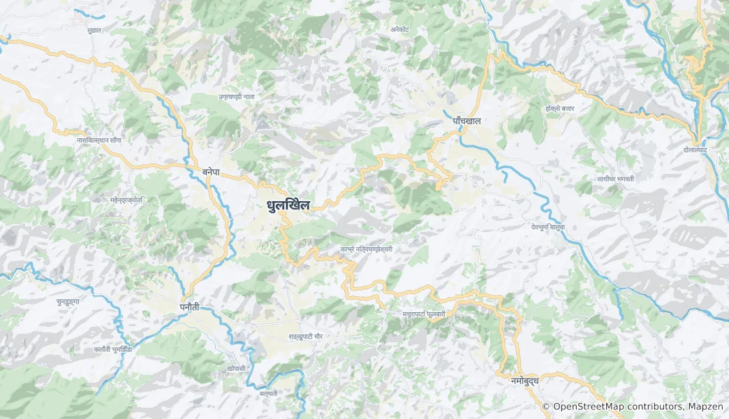 Карта Dhulikhel